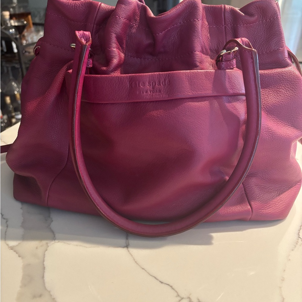 Kate Spade Pink Shoulder Bag with Structured Design